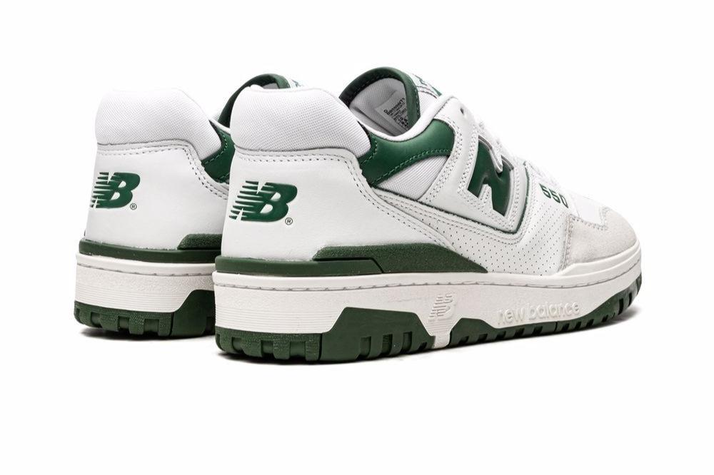 New Balance 550 White/Team Forest Green
