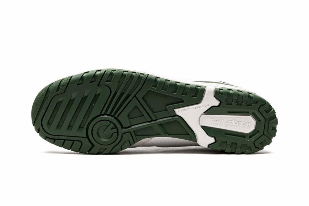 New Balance 550 White/Team Forest Green