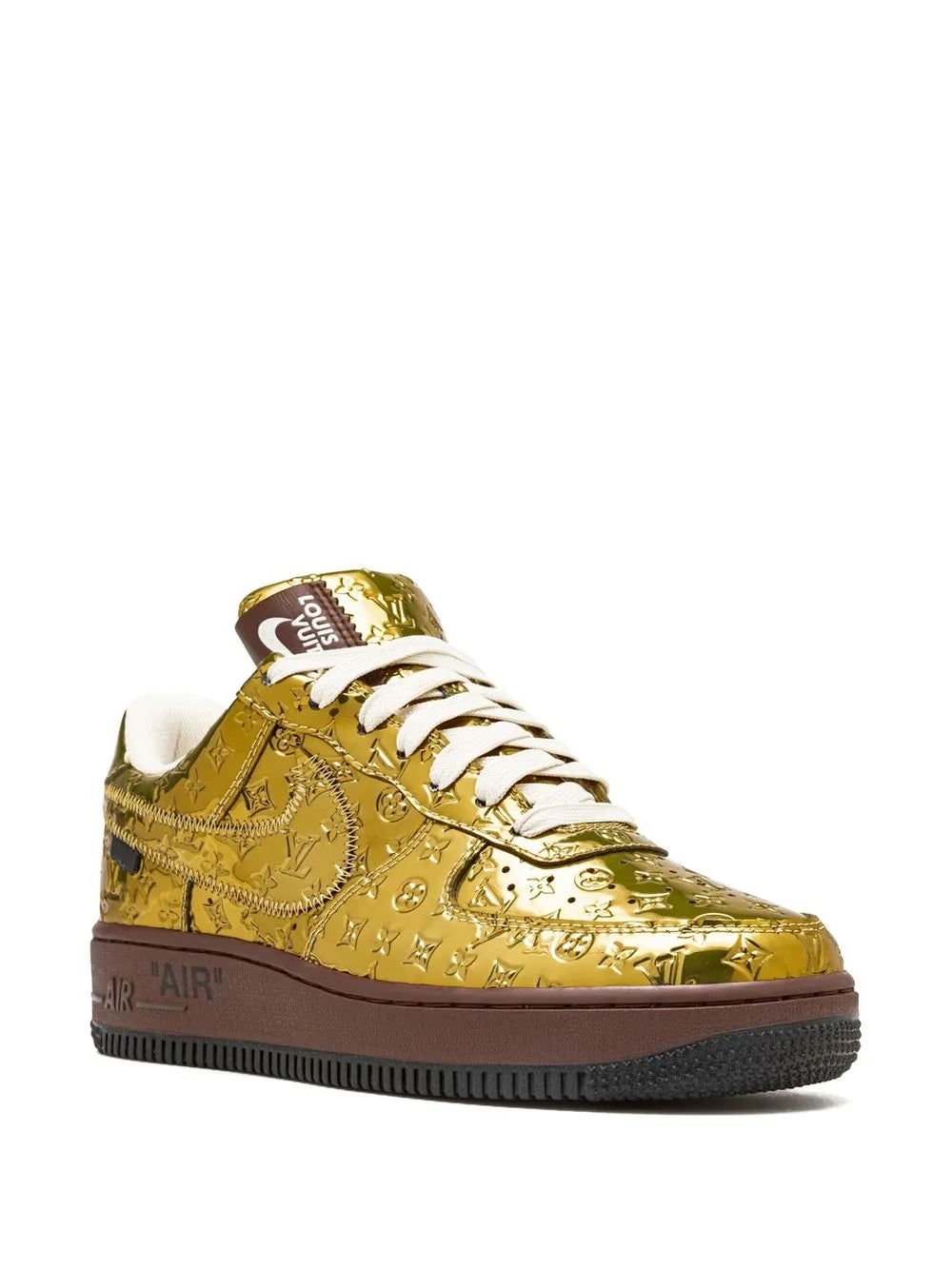 Nike x Louis Vuitton Air Force 1 Low Virgil Abloh Metallic Gold