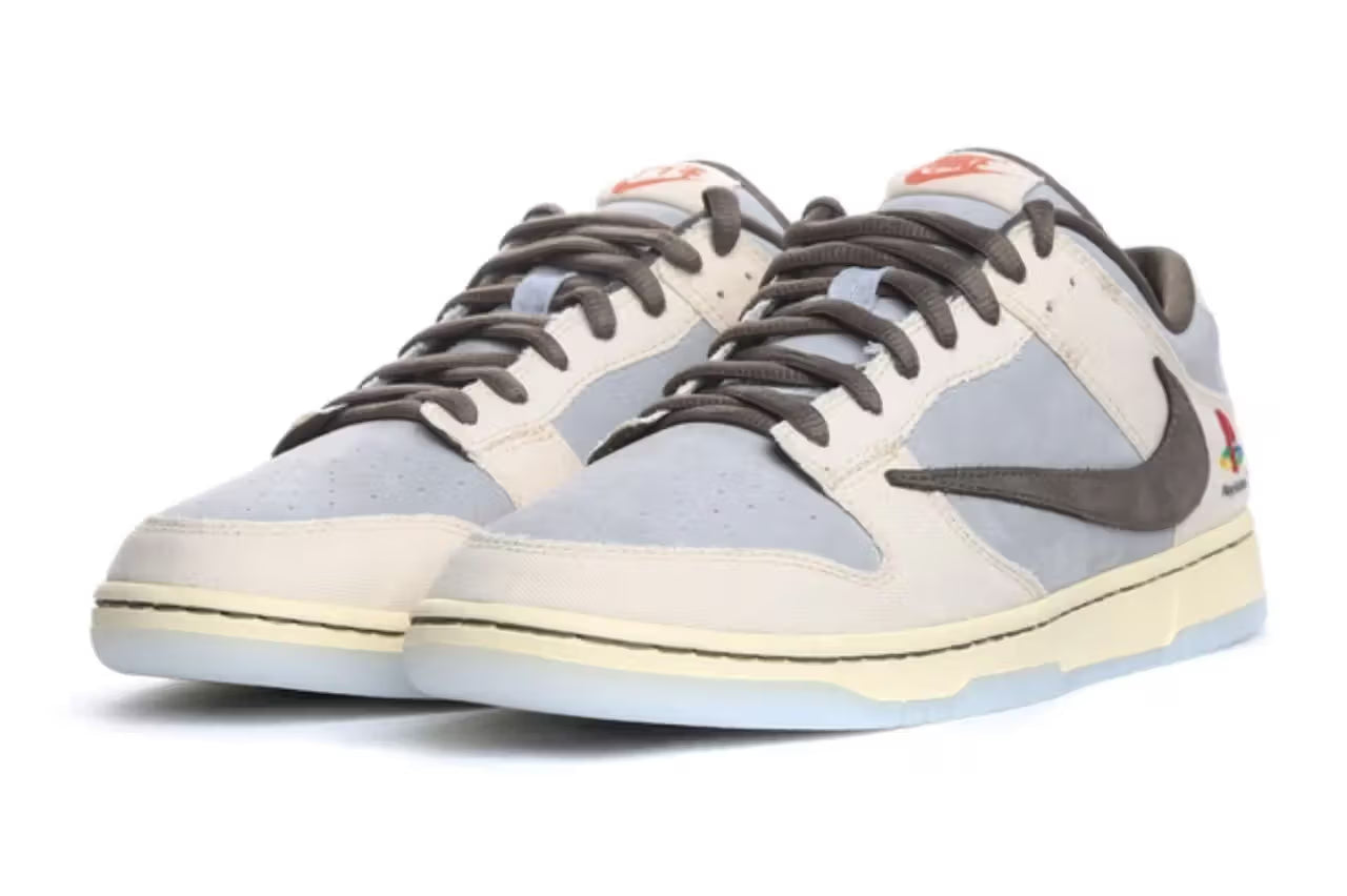 Nike x Travis Scott x Playstation Dunk Low Grey White
