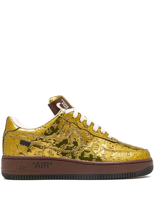 Nike x Louis Vuitton Air Force 1 Low Virgil Abloh Metallic Gold
