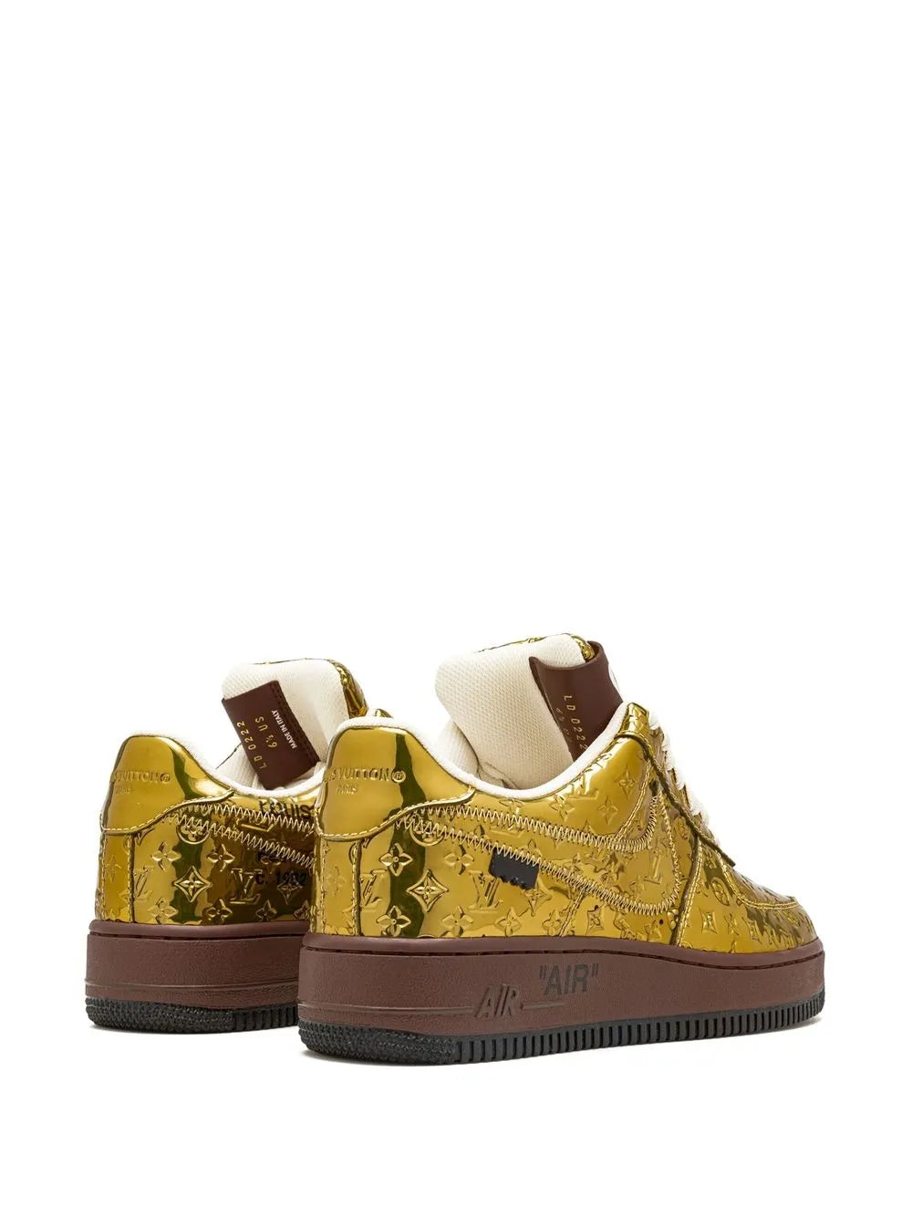 Nike x Louis Vuitton Air Force 1 Low Virgil Abloh Metallic Gold