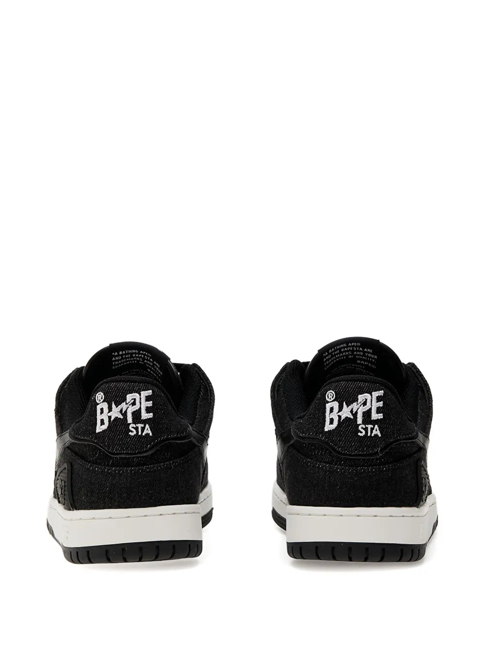 Bape star-embellished denim trainers