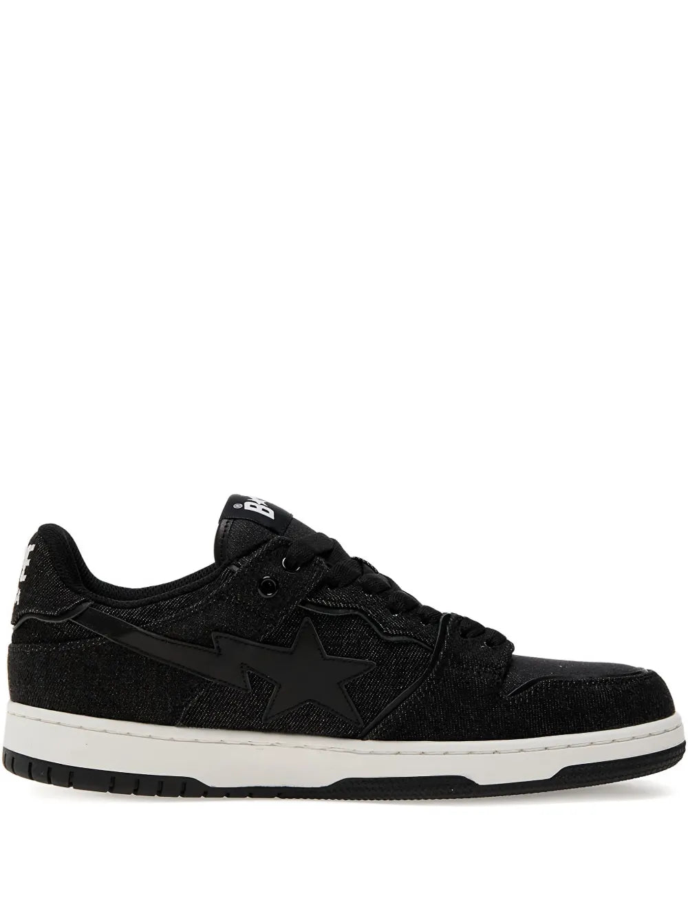 Bape star-embellished denim trainers